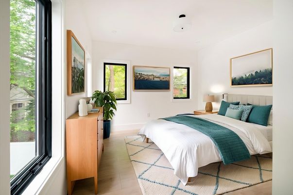 Bedroom, Interior, Wood Texture Flooring