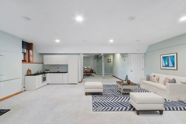 Interior, Living room, Recessed Lighting