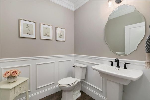Bathroom, Interior, Wood Texture Flooring