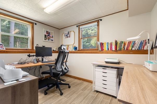 Home Office, Interior, Wood Texture Flooring