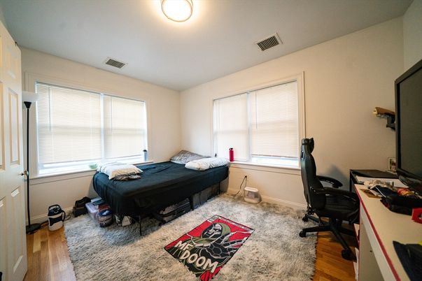 Bedroom, Home Office, Interior, Wood Texture Flooring