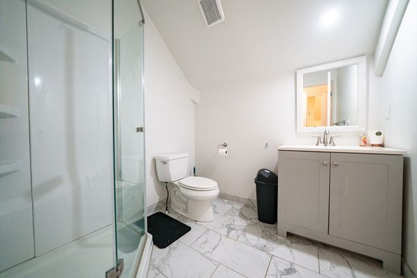 Bathroom, Glass Shower, Interior, Marble