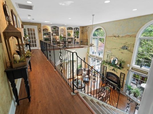 Fireplace, Interior, Recessed Lighting, Wood Texture Flooring