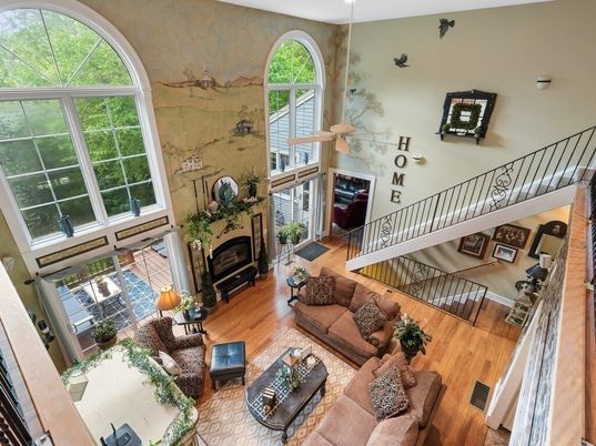 Fireplace, Interior, Living room, Wood Texture Flooring