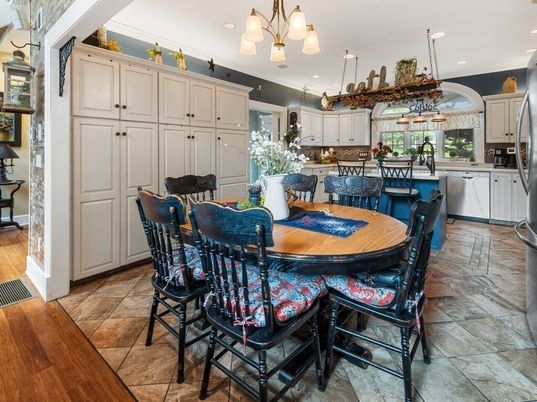 Dining room, Interior, Kitchen, Pendant Lights, Recessed Lighting