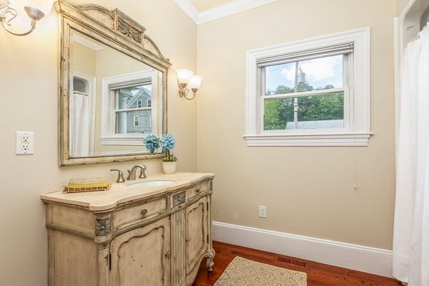 Bathroom, Interior, Wood Texture Flooring