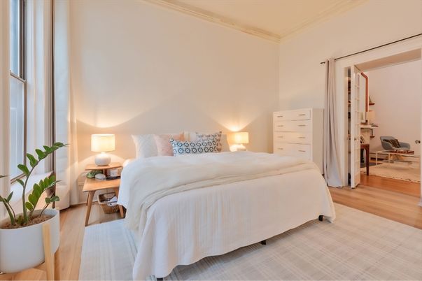 Bedroom, Interior, Wood Texture Flooring