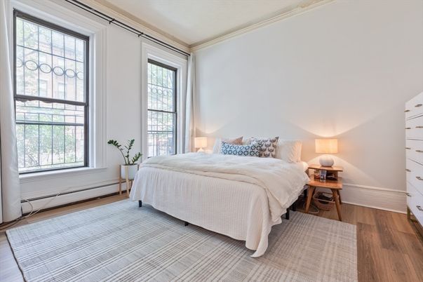 Bedroom, Interior, Wood Texture Flooring