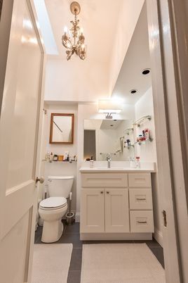 Bathroom, Chandelier, Interior