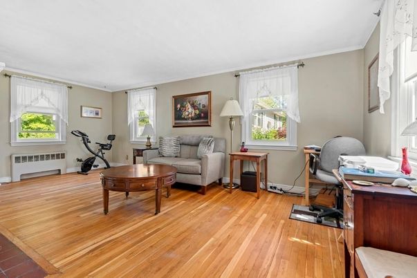 Fitness Equipment, Home Office, Interior, Wood Texture Flooring