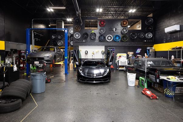 Garage, Interior, Recessed Lighting
