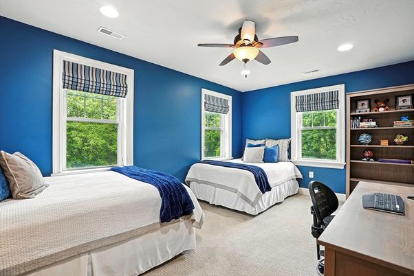 Bedroom, Home Office, Interior, Recessed Lighting
