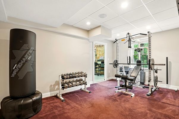 Fitness Equipment, Interior, Recessed Lighting
