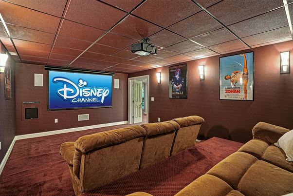 Interior, Projection Screen, Theatre Room