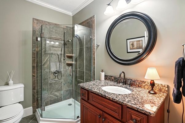 Bathroom, Glass Shower, Interior