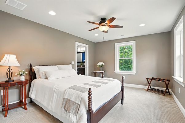 Bedroom, Interior, Recessed Lighting