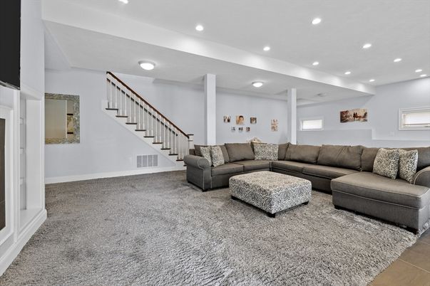 Interior, Living room, Recessed Lighting