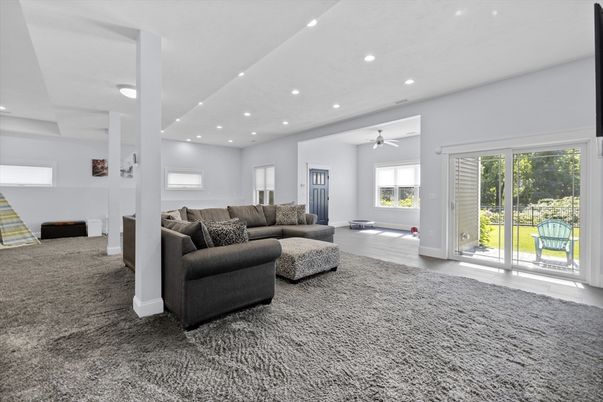 Interior, Living room, Recessed Lighting