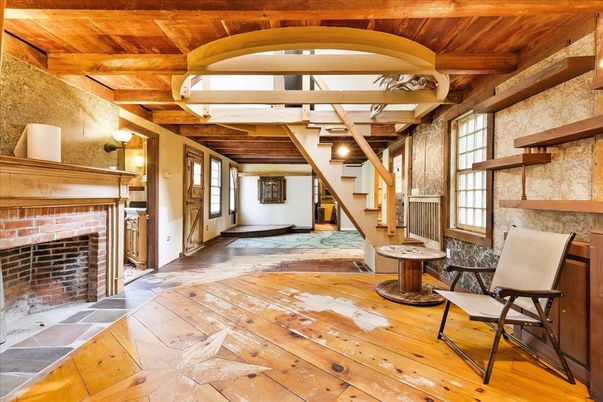Fireplace, Interior, Wooden Beams, Wooden Ceilings, Wood Texture Flooring