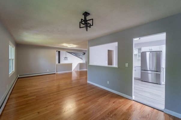 Empty room, Interior, Kitchen, Wood Texture Flooring