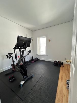 Fitness Equipment, Interior, Wood Texture Flooring