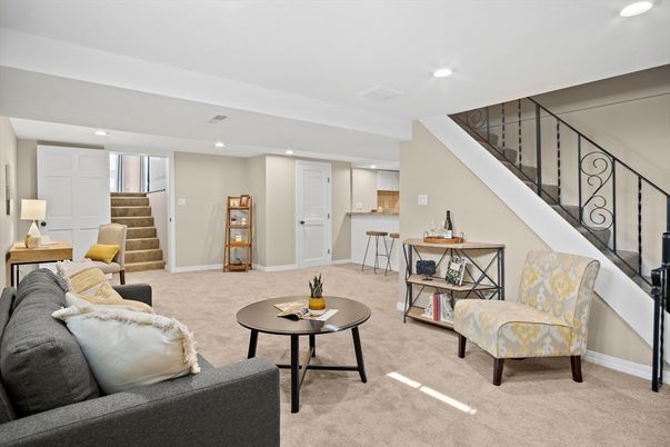 Interior, Living room, Recessed Lighting