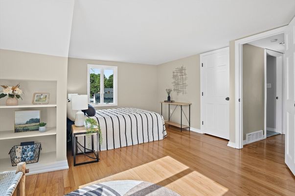 Bedroom, Interior, Wood Texture Flooring