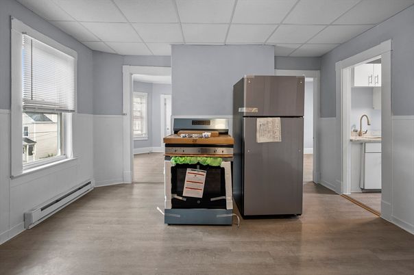 Interior, Kitchen, Wood Texture Flooring