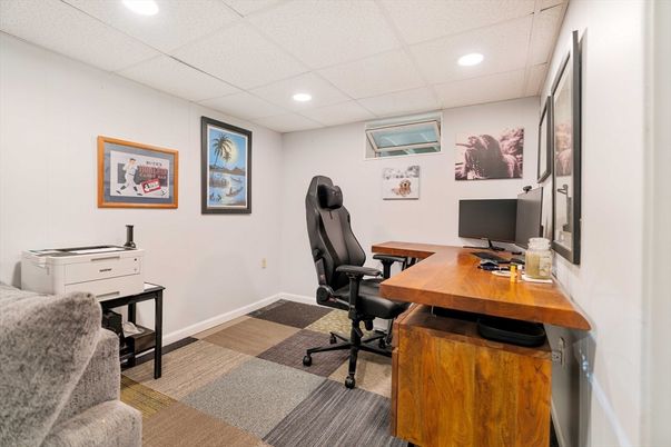 Home Office, Interior, Recessed Lighting