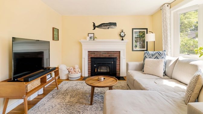 Fireplace, Interior, Living room, Wood Texture Flooring