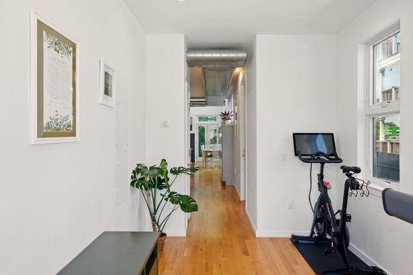 Fitness Equipment, Interior, Wood Texture Flooring