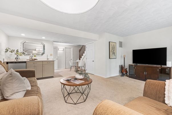 Interior, Living room, Recessed Lighting