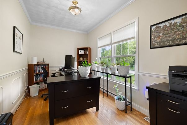 Home Office, Interior, Wood Texture Flooring