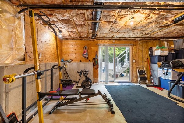 Fitness Equipment, Interior, Wooden Walls