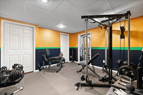 Fitness Equipment, Interior, Recessed Lighting
