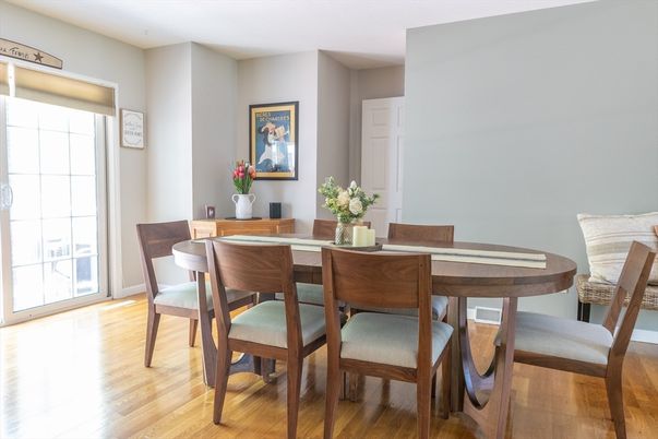Dining room, Interior, Wood Texture Flooring