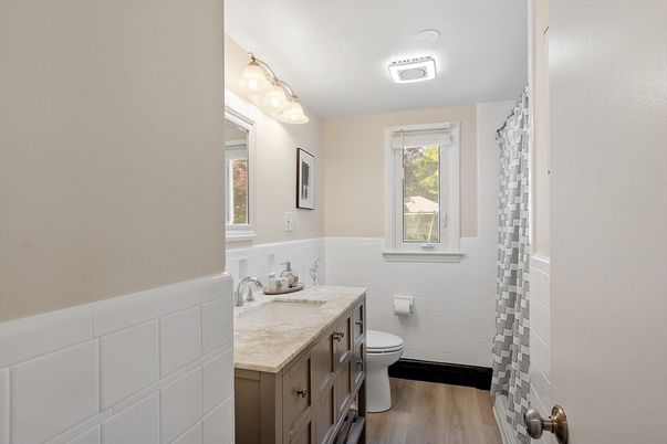 Bathroom, Interior, Wood Texture Flooring