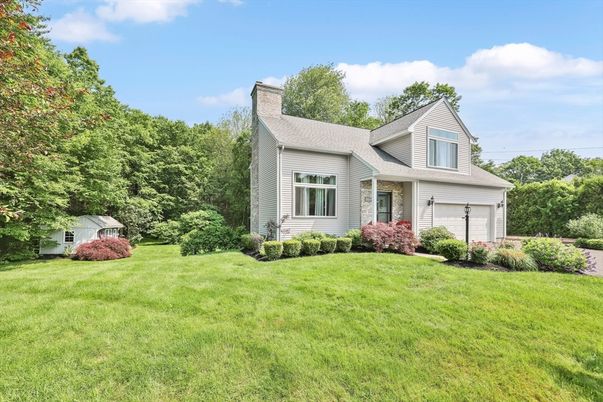 Attached, Backyard, Exterior, Facade, Cape Cod
