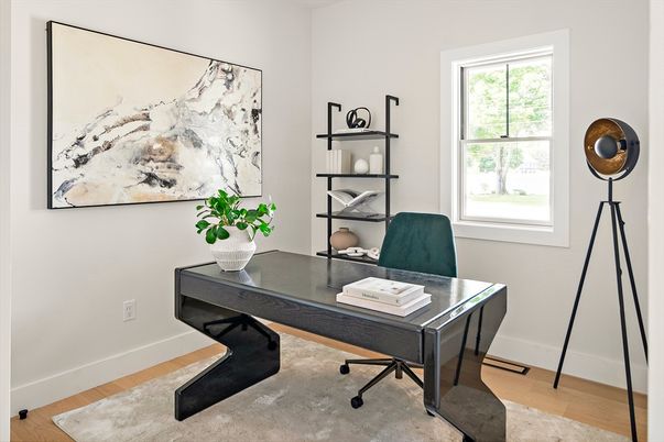 Home Office, Interior, Wood Texture Flooring