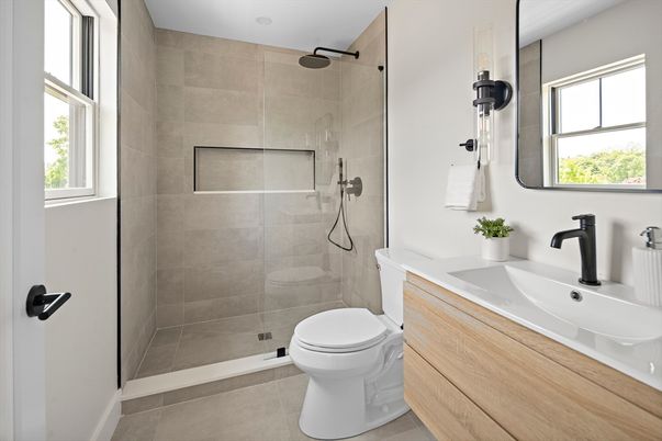 Bathroom, Glass Shower, Interior