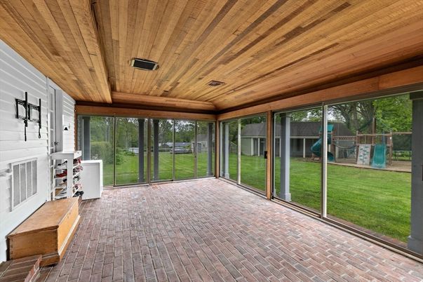 Interior, Recessed Lighting, Sun Room, Wooden Ceilings