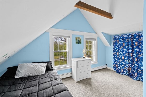 Bedroom, Interior, Wooden Beams