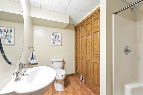 Bathroom, Interior, Wood Texture Flooring