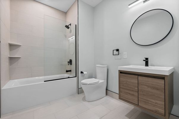 Bathroom, Glass Shower, Interior