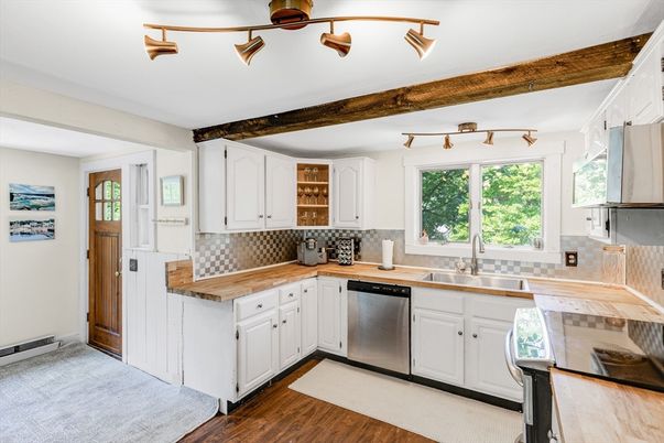 Interior, Kitchen, Wood Texture Flooring