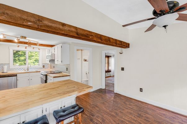 Interior, Kitchen, Wooden Beams, Wood Texture Flooring