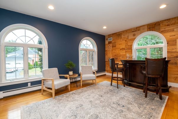Interior, Recessed Lighting, Wood Texture Flooring, Wooden Walls
