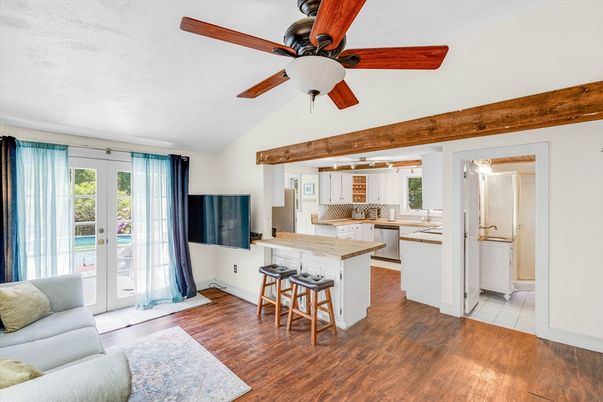 Interior, Kitchen, Wood Texture Flooring