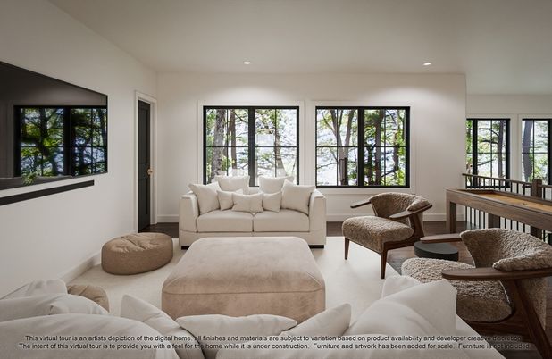Interior, Living room, Recessed Lighting
