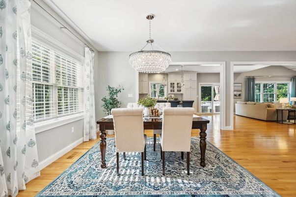 Chandelier, Dining room, Interior, Kitchen, Wood Texture Flooring